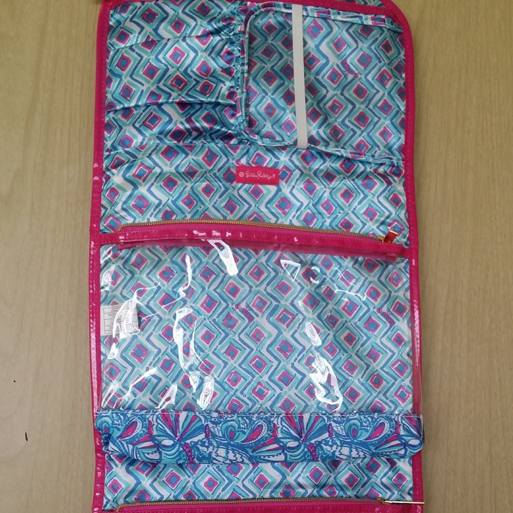 Lilly Pulitzer Travel Cosmetic Bag My Fans Pattern